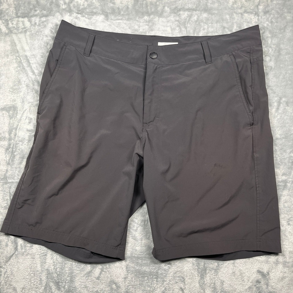Columbia Mens Gray Regular Fit Outdoor Utility Shorts Size 36